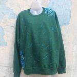 Retro Splash Long Sleeve T-Shirt by Cathy-Ann "Caos" Medium