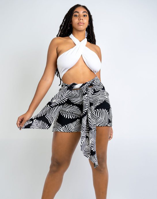 La Mona Designs & Variety Versatile Exotic Palm Romper - Image 8