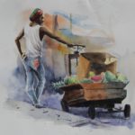 Rasta Fruits Cart Man by Sean Henry