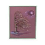 Purple Moon Painting Large 16x18" by Charl Baker