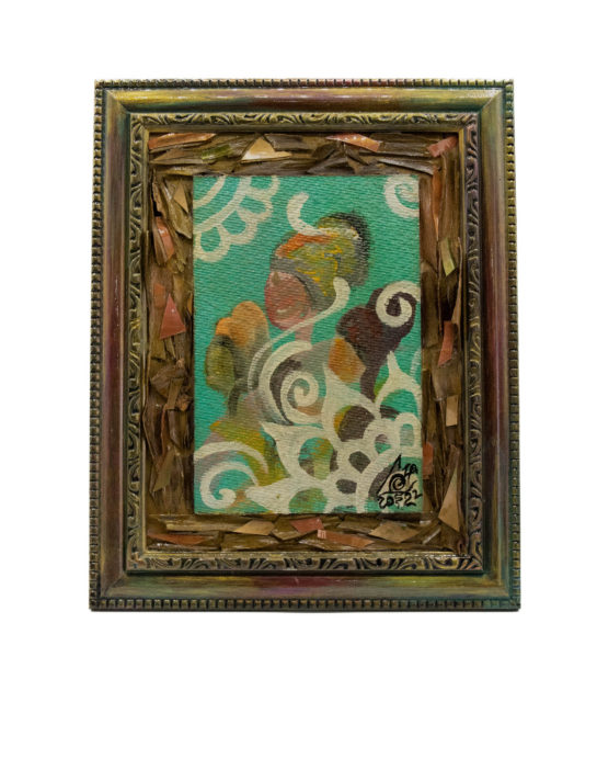 Flower of life - Oil Mixed Media Painting